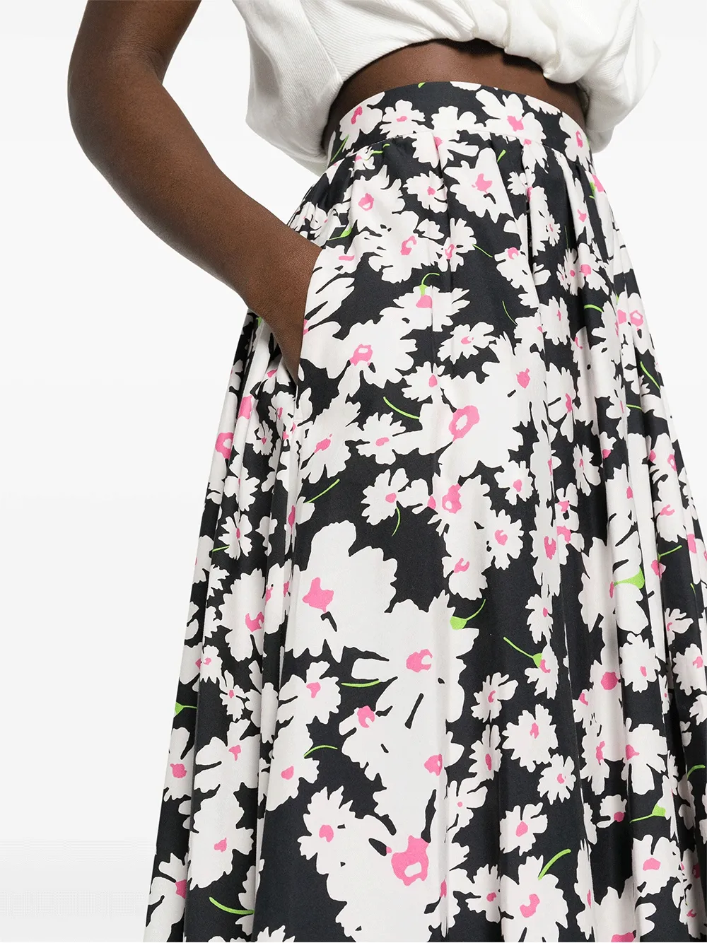 Daisy Print Maxi Skirt