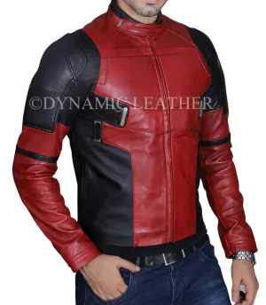 Deadpool Wade Wilson Ryan Reynolds Costume Leather Jacket