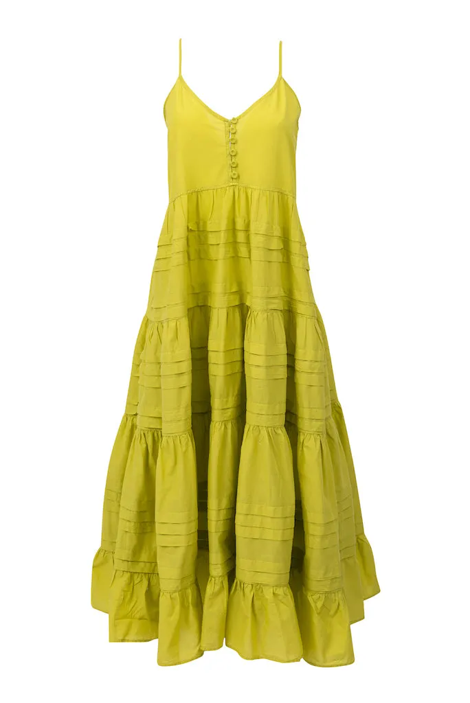 Devotion Twins Ftelia Maxi Dress in Celery