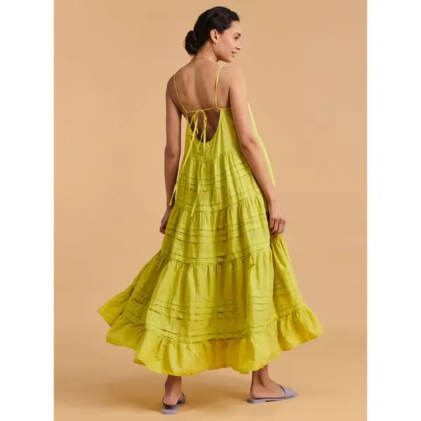 Devotion Twins Ftelia Maxi Dress in Celery