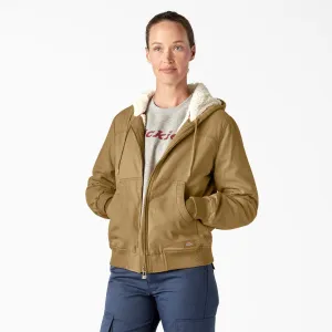 Dickies Womens Sherpa Duck Bomber - Rinsed Nubuck