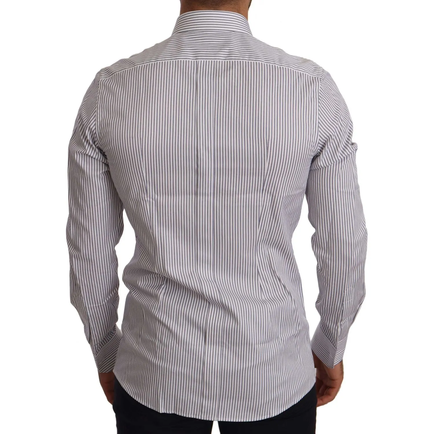 Dolce & Gabbana Elegant Slim Fit Striped Cotton Shirt