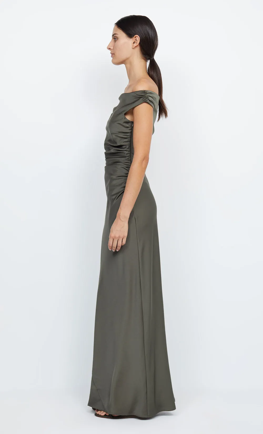 ETERNITY OFF SHOULDER MAXI - DARK WILLOW