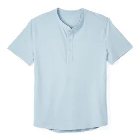 Everyday Henley Short Sleeve in Blue Fog