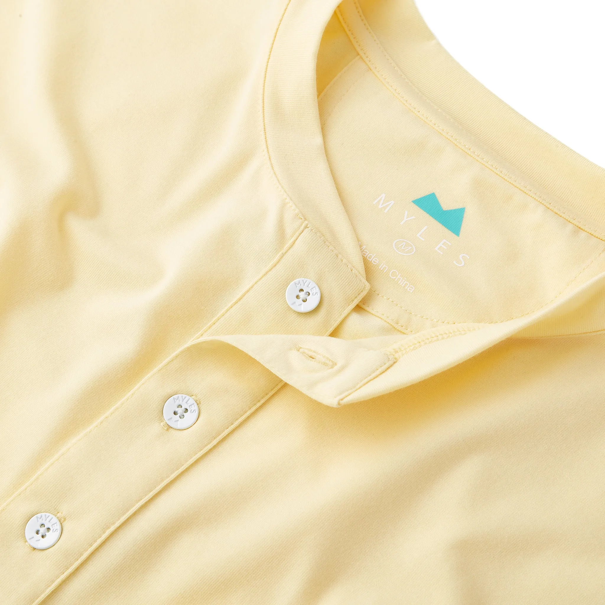 Everyday Henley Short Sleeve in Buttercream