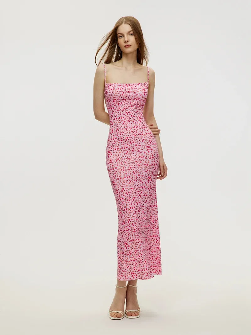 Floral Printed Slimming Dress