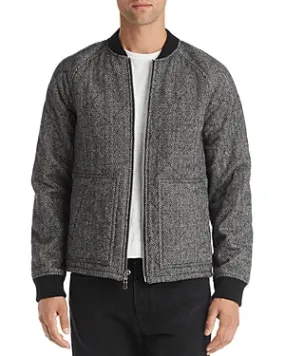 Frame Herringbone Bomber Jacket, Size Large