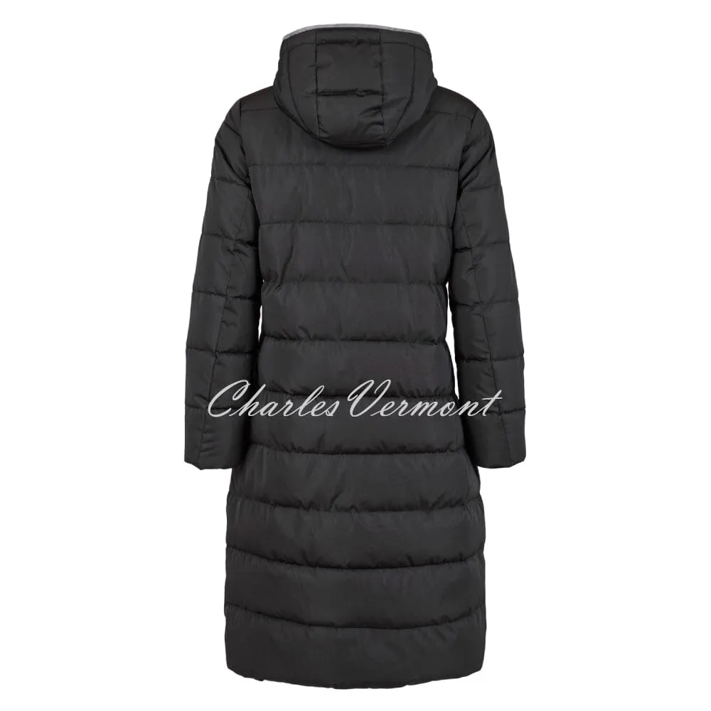 Frandsen Longline Padded Coat - Style 711-357-90 (Black)