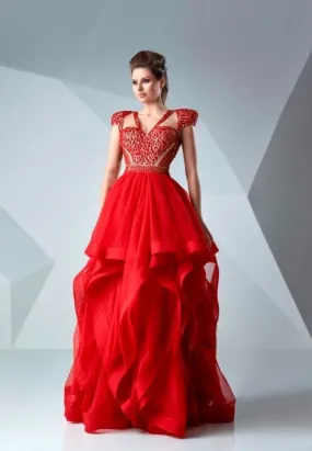 Gaby Charbachy GC 648 Red Evening Gown