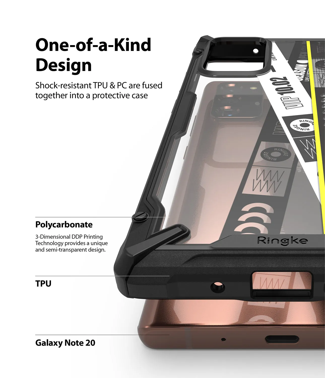 Galaxy Note 20 Case | Fusion-X Design - Ticket Band