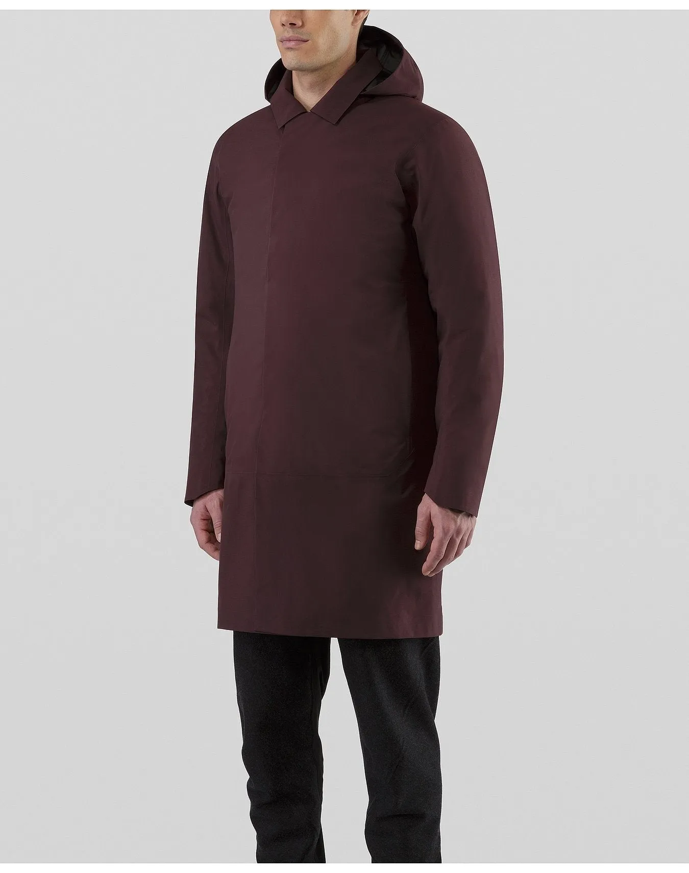 Galvanic Down Coat Maroon