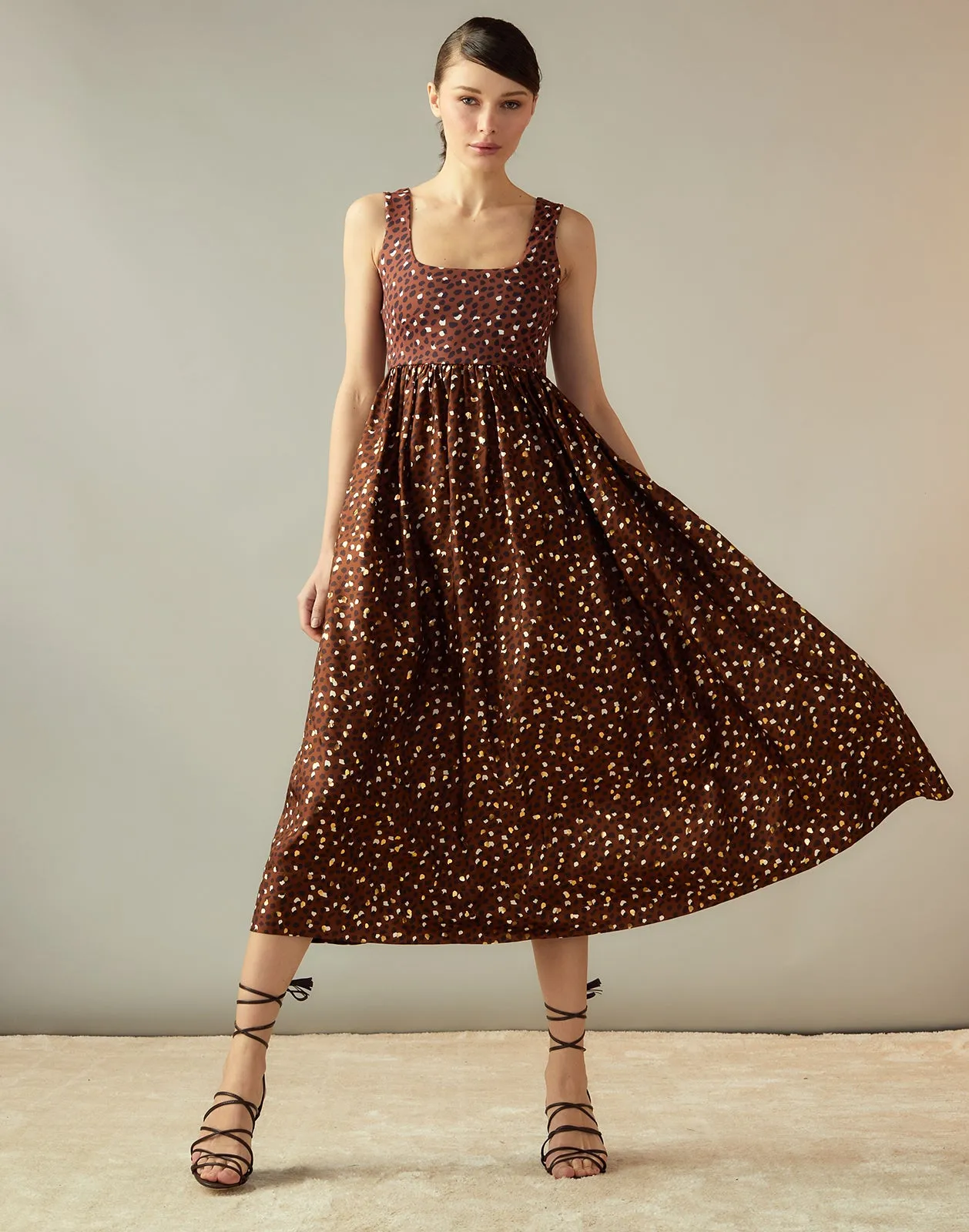 Gold Foil Isla Dress