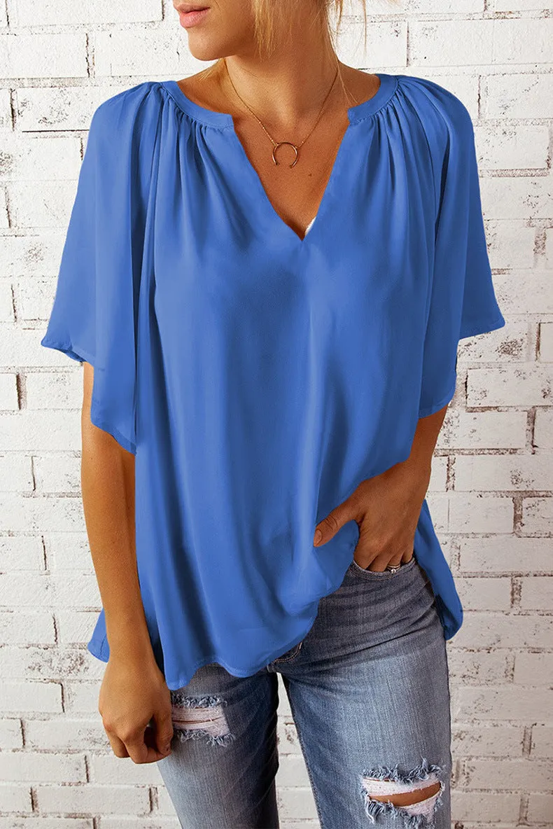 Half Sleeve T-Shirt Pullover Top