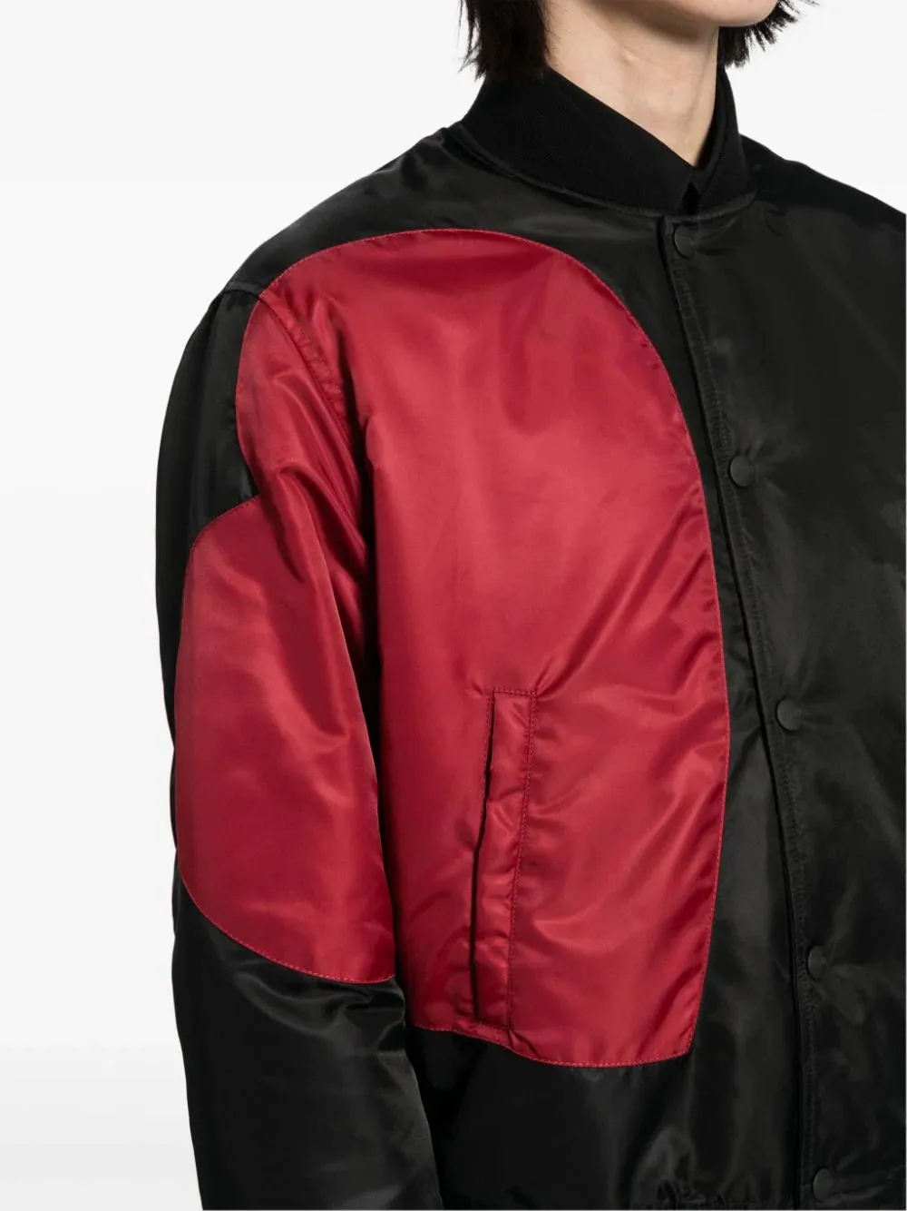 Heart Shape Panel Bomber Jacket