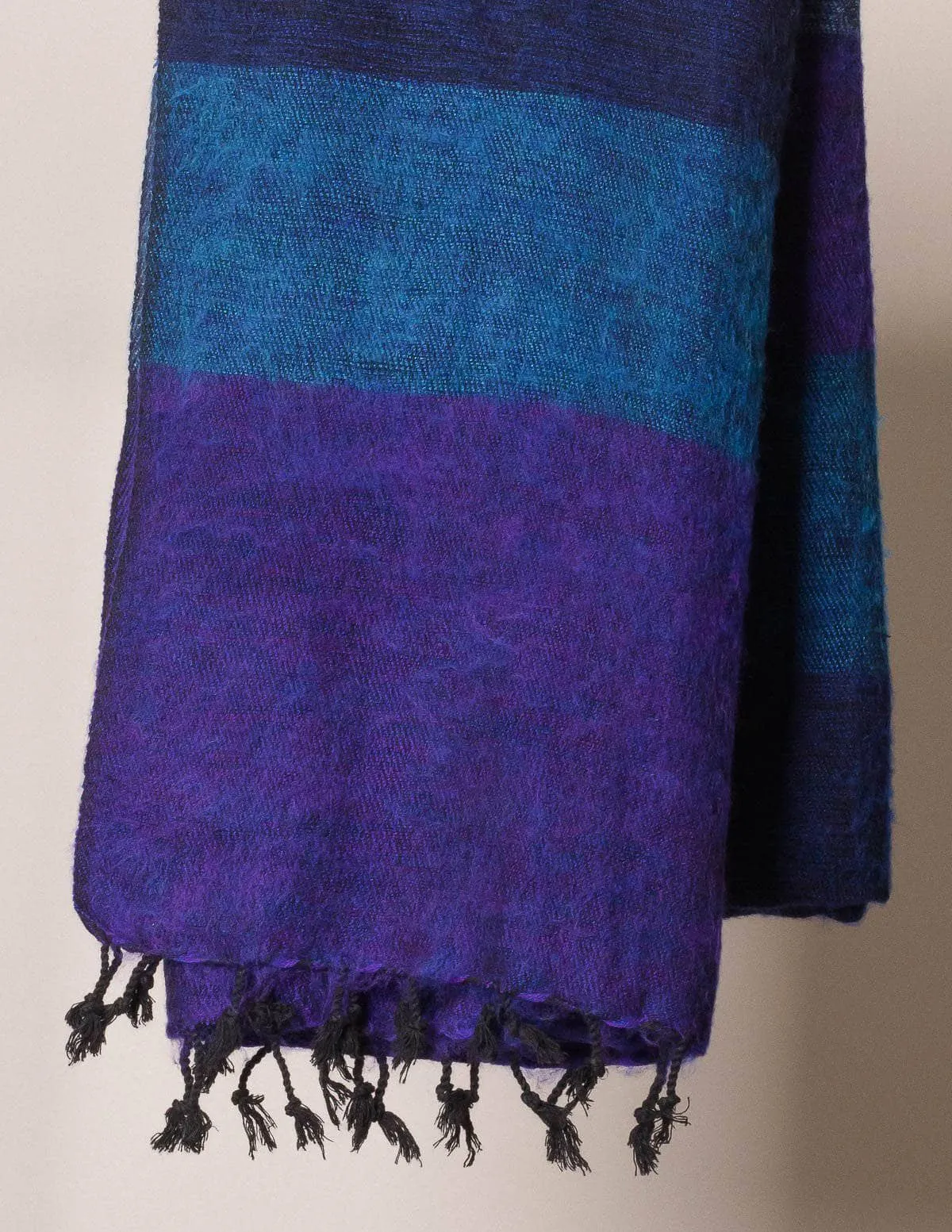 Himalayan Yak Wool Wrap - Blue