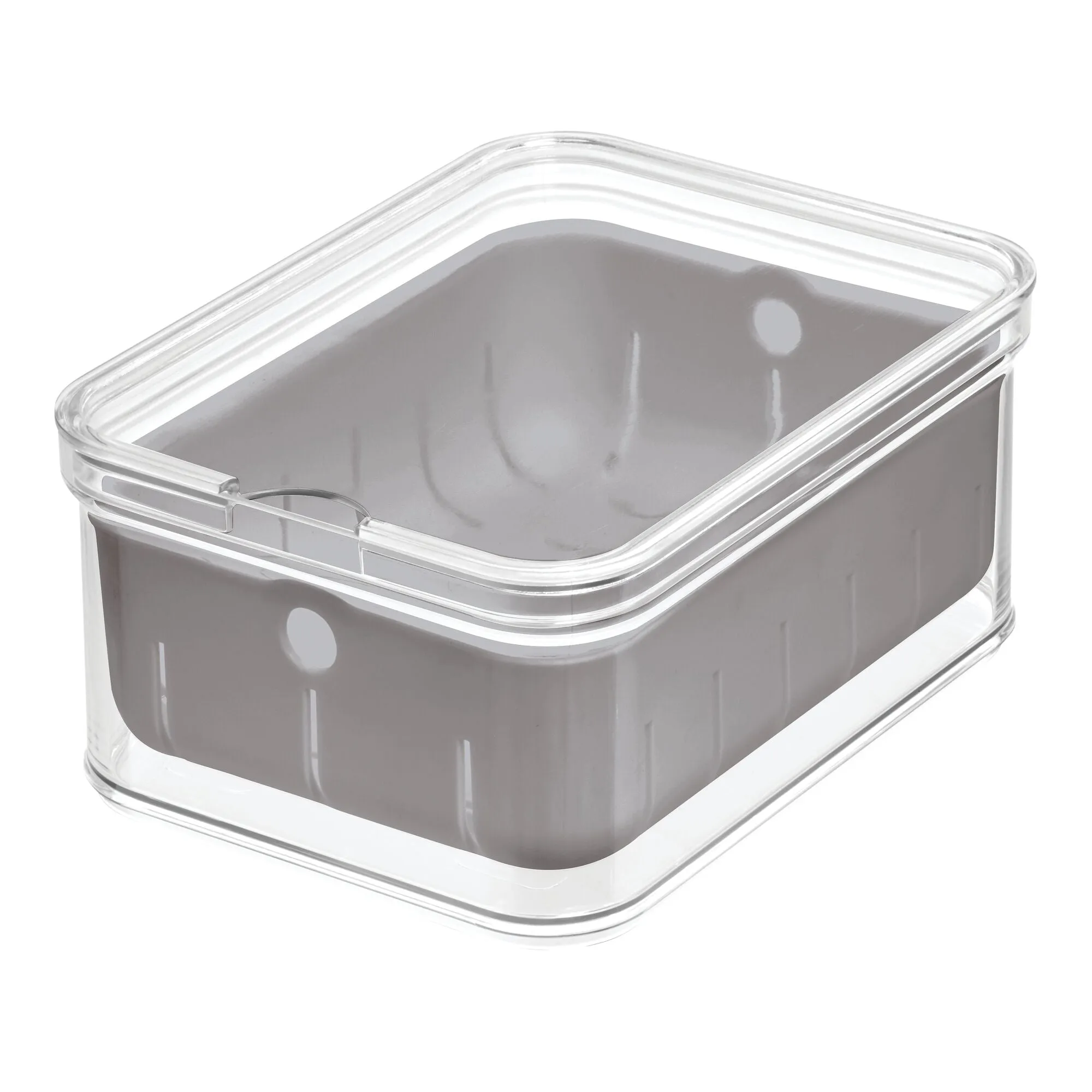 iDesign Crisp 8.32"x 6.32"x 3.76" Produce Storage Bin Recycled Plastic