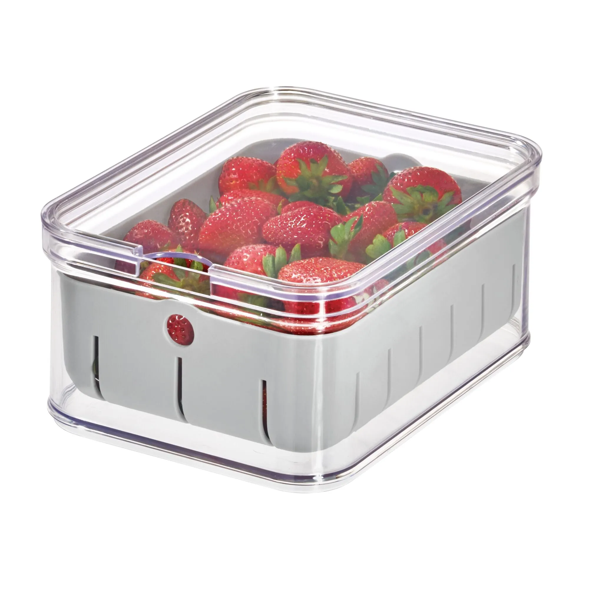 iDesign Crisp 8.32"x 6.32"x 3.76" Produce Storage Bin Recycled Plastic