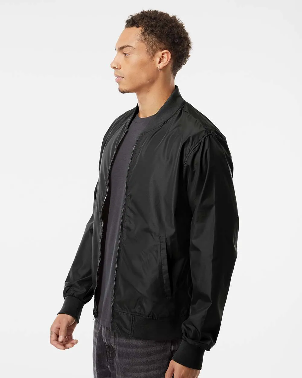 Independent Trading Co. Lightweight Bomber Jacket EXP52BMR