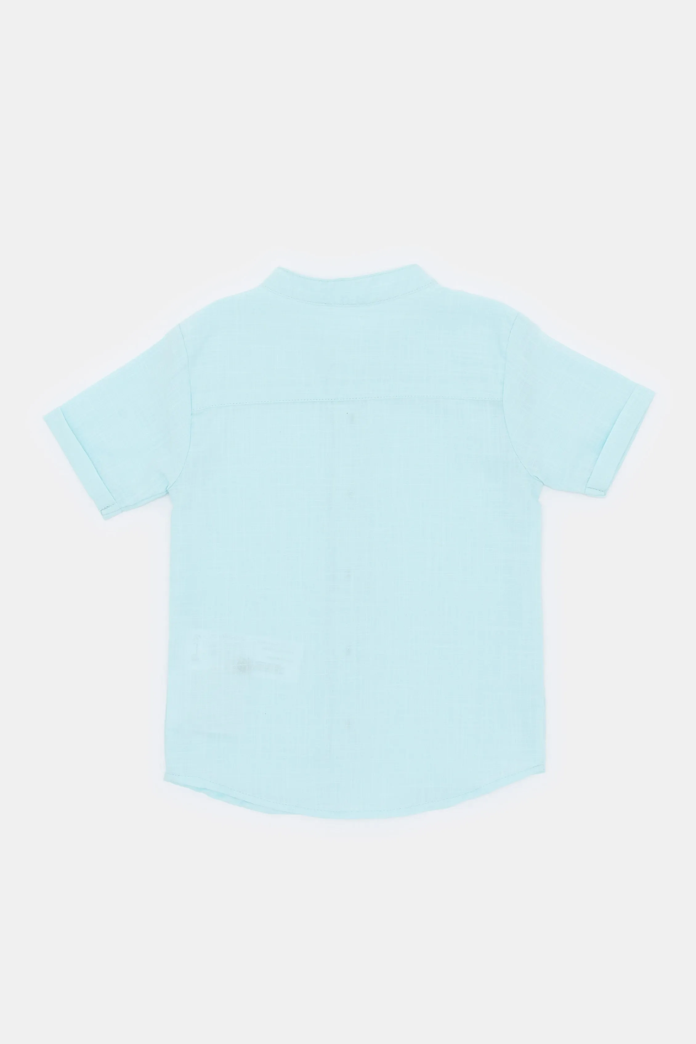 Infant Boys Blue Henley Shirt