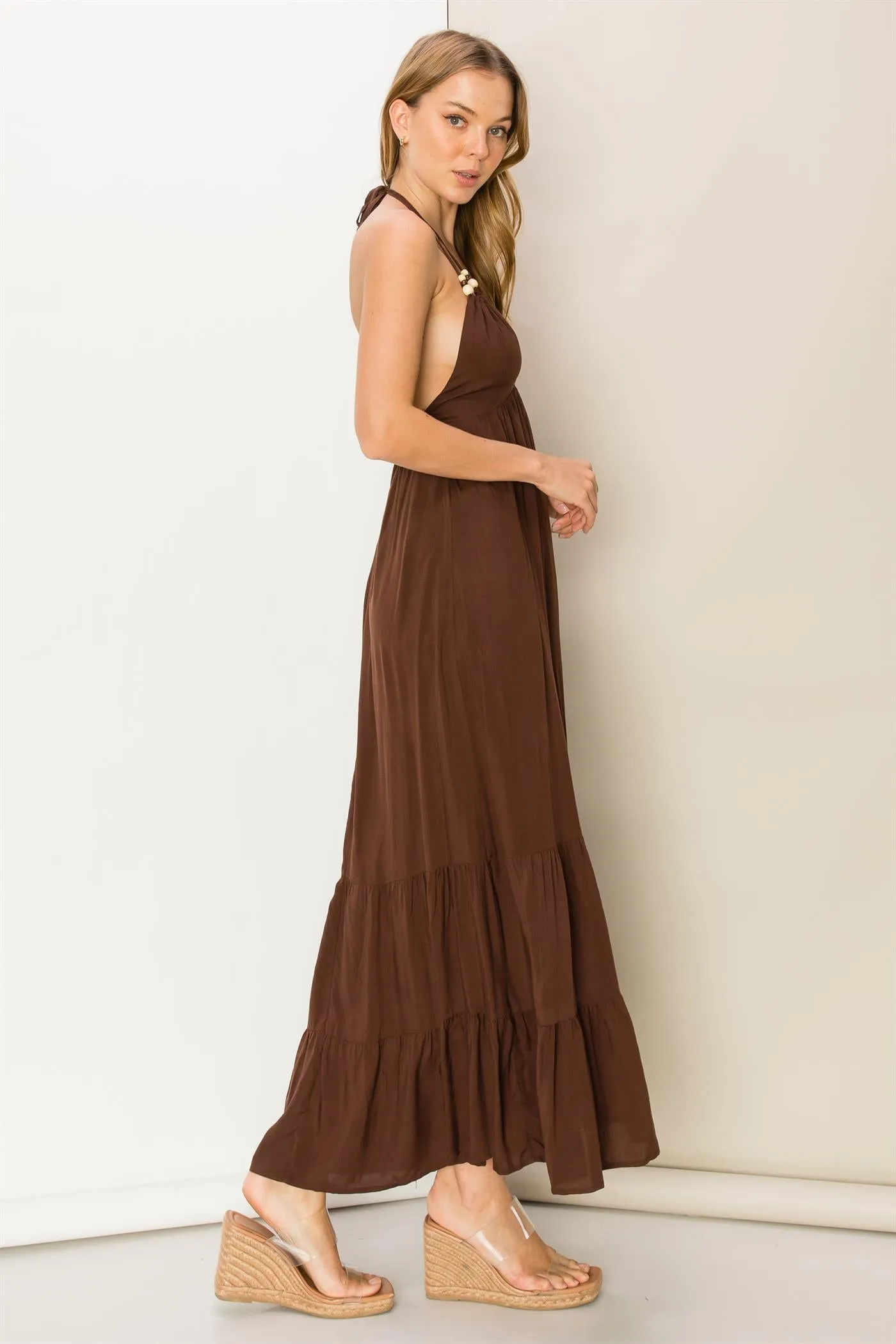 It's A Date Open Back Maxi Dress