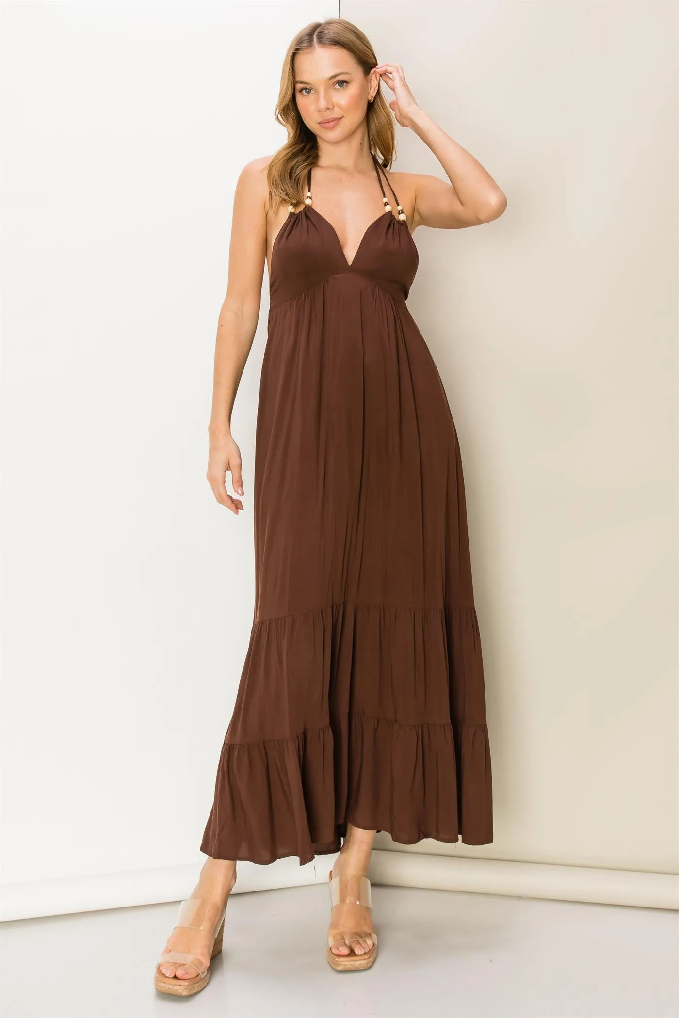 It's A Date Open Back Maxi Dress