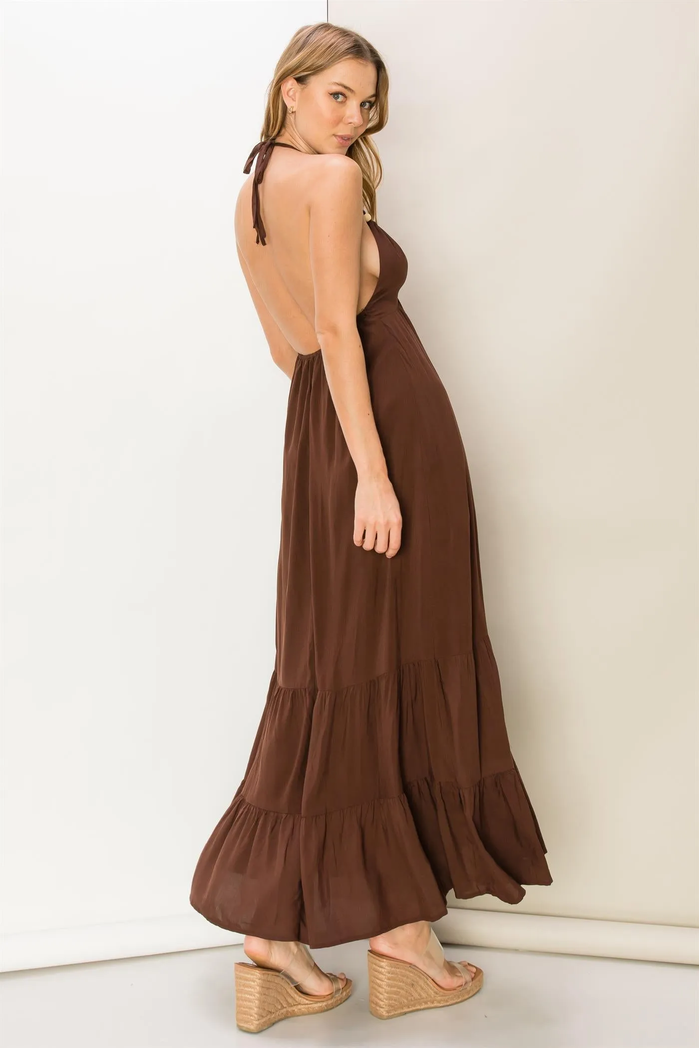 It's A Date Open Back Maxi Dress