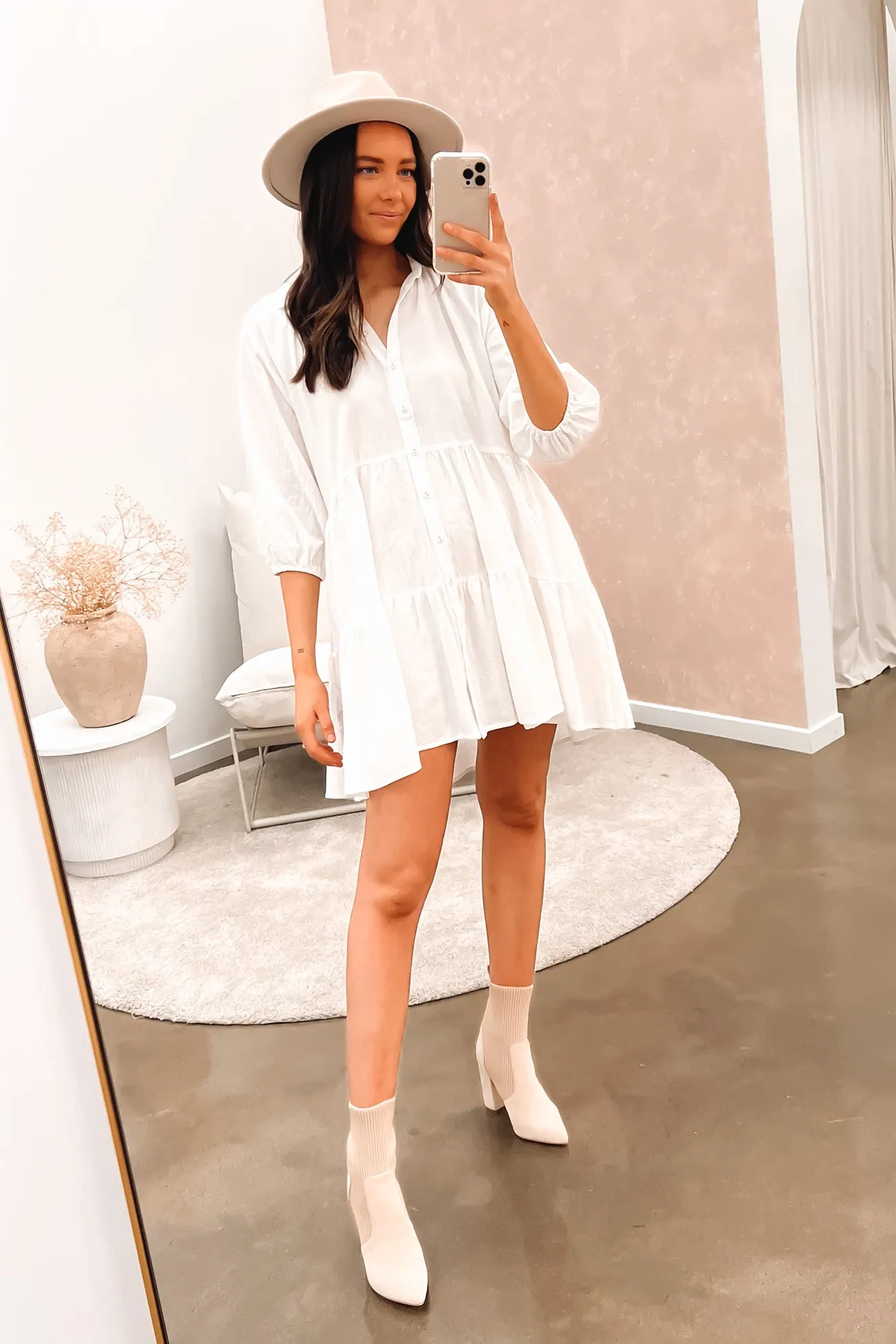 Jared Mini Dress White