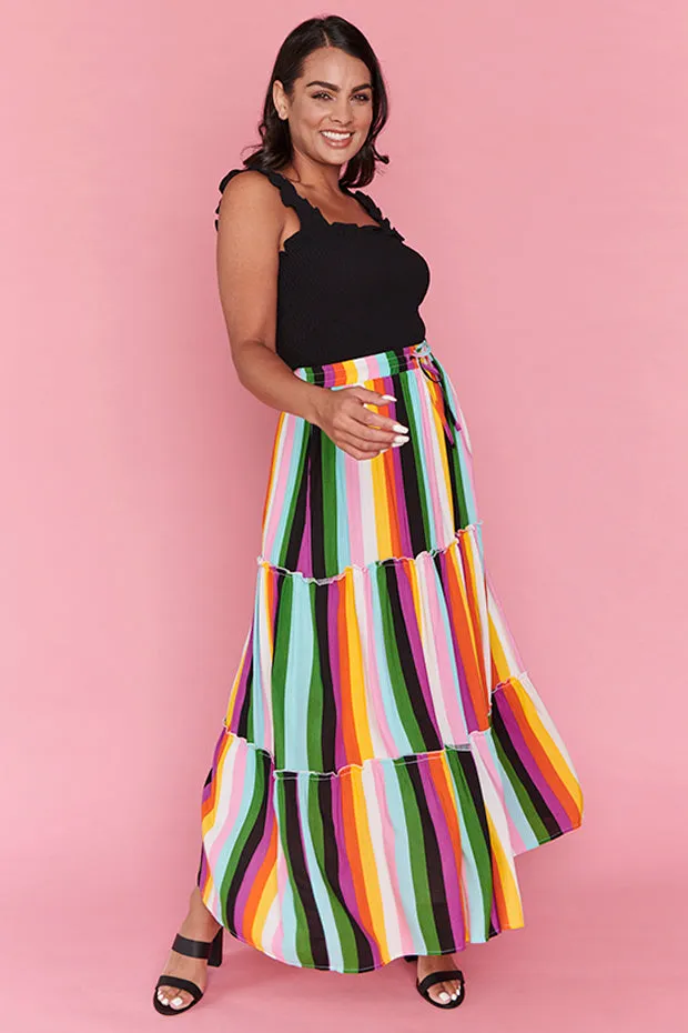 Kade New York Stripe Skirt