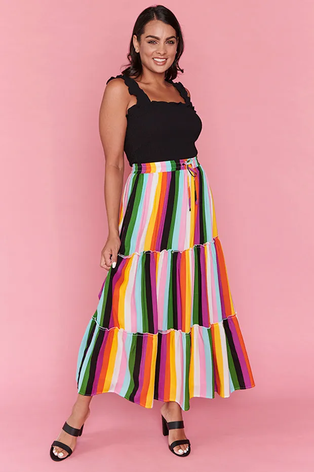 Kade New York Stripe Skirt