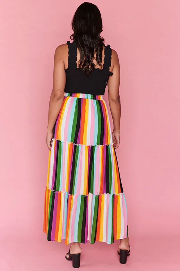 Kade New York Stripe Skirt