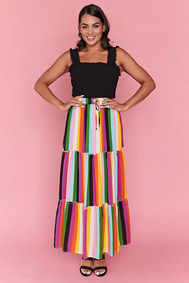 Kade New York Stripe Skirt