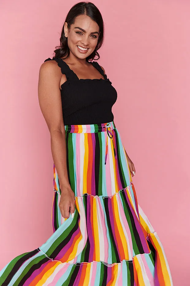 Kade New York Stripe Skirt