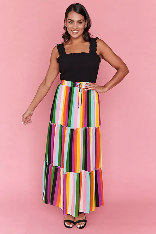 Kade New York Stripe Skirt