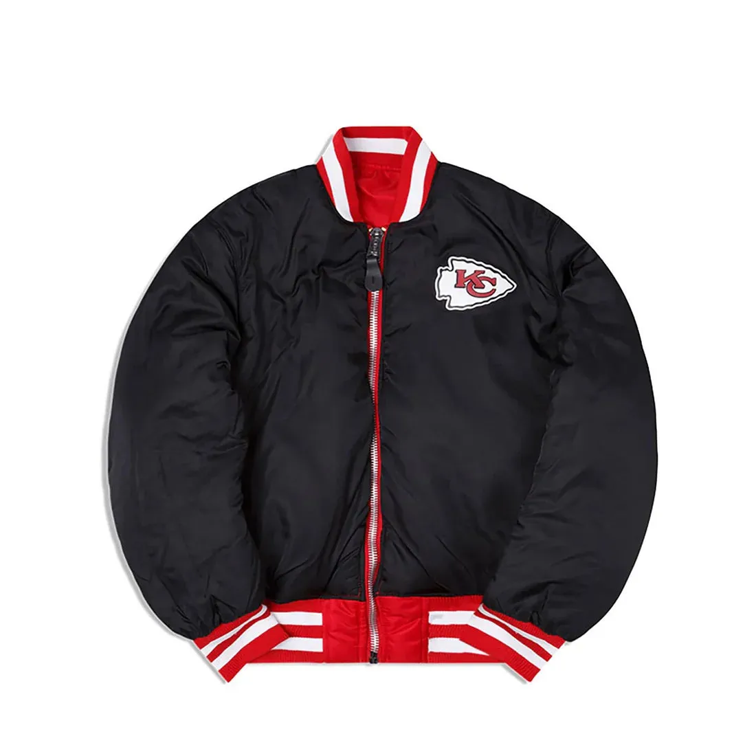 KANSAS CITY CHIEFS X ALPHA X NEW ERA MA-1 BOMBER JACKET