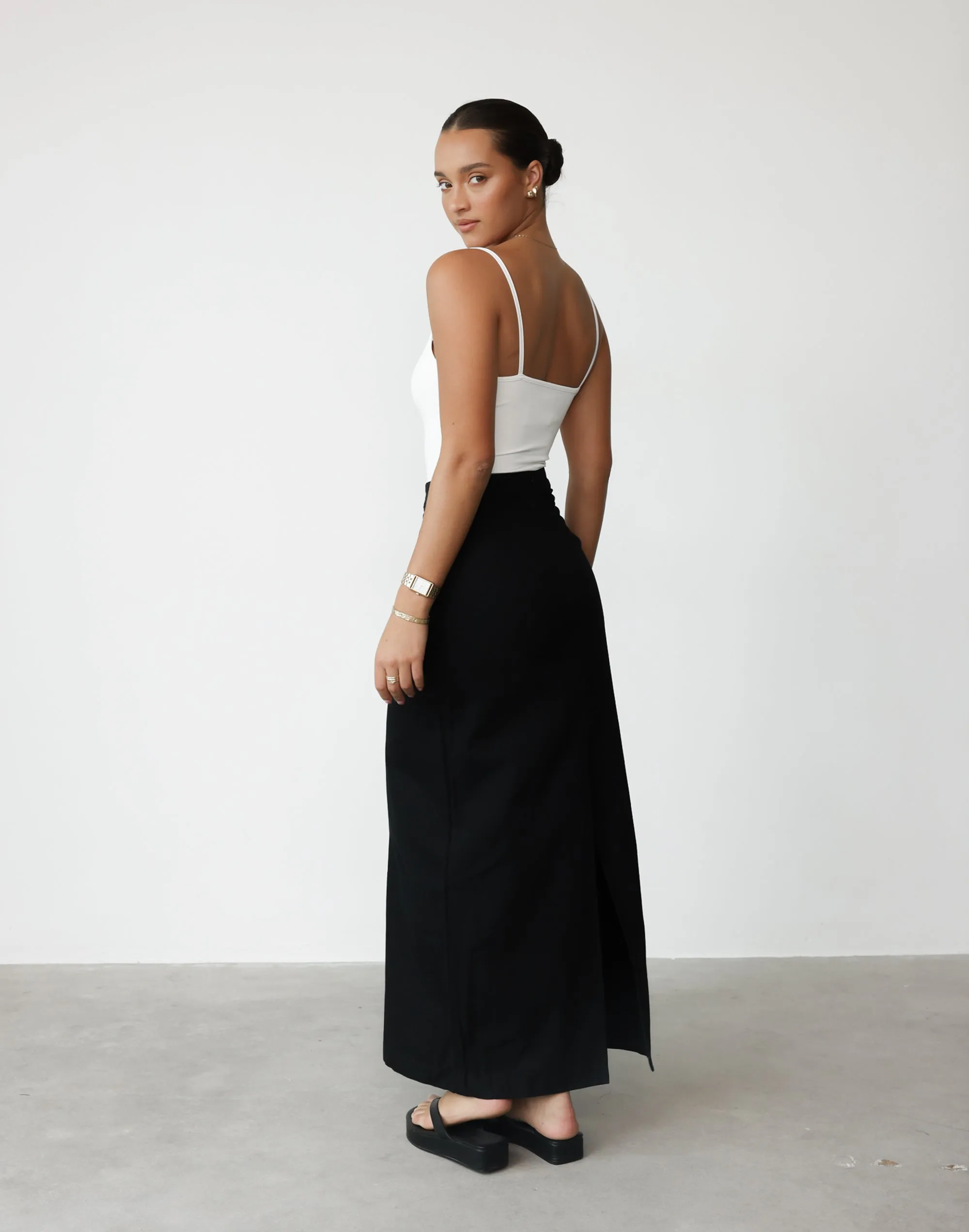 Kristen Maxi Skirt (Black)