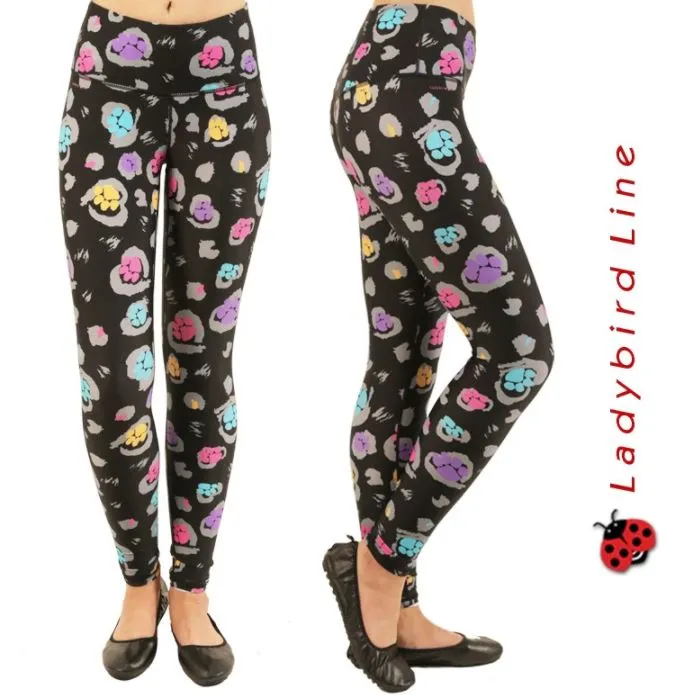 Ladybird Shadow Leggings - Multicolor Paws