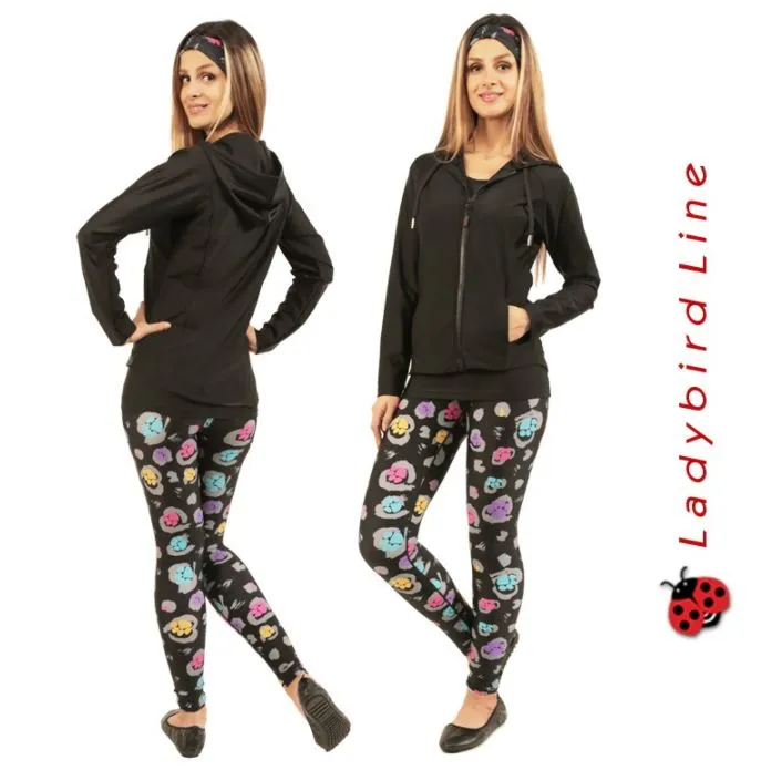 Ladybird Shadow Leggings - Multicolor Paws