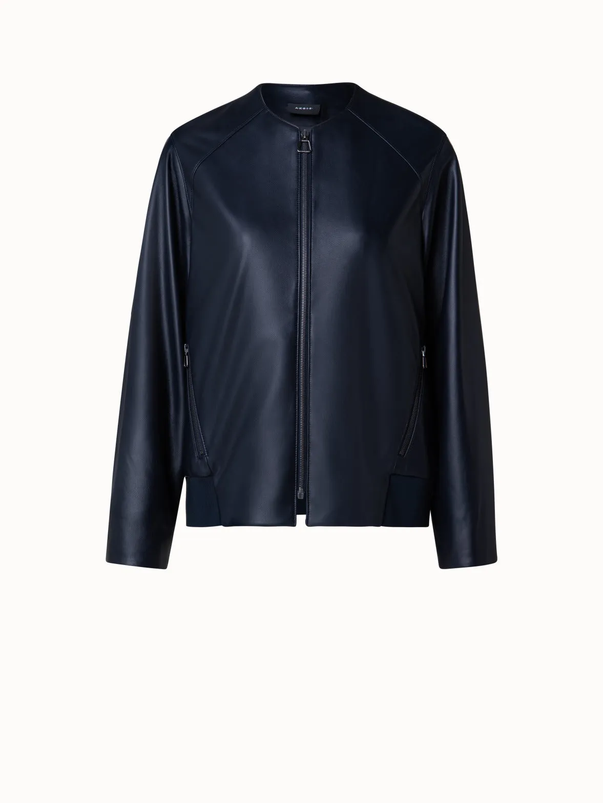 Lambskin Leather Bomber Jacket