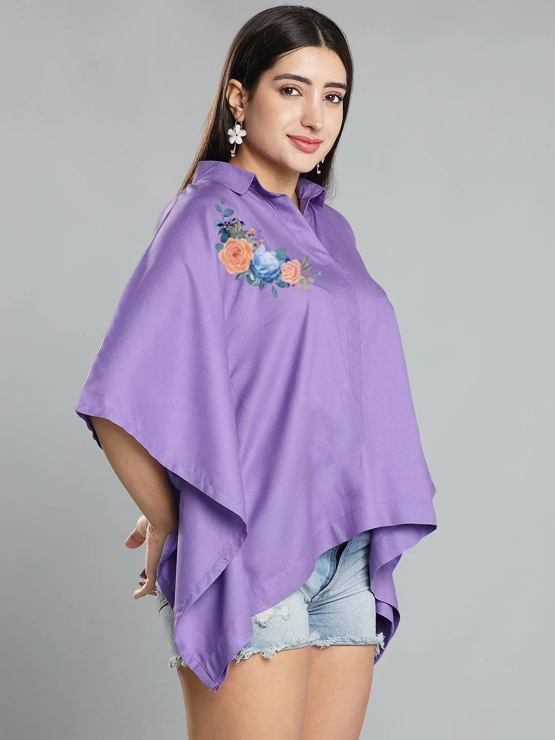 Lavender Kaftan Top - Rangeela