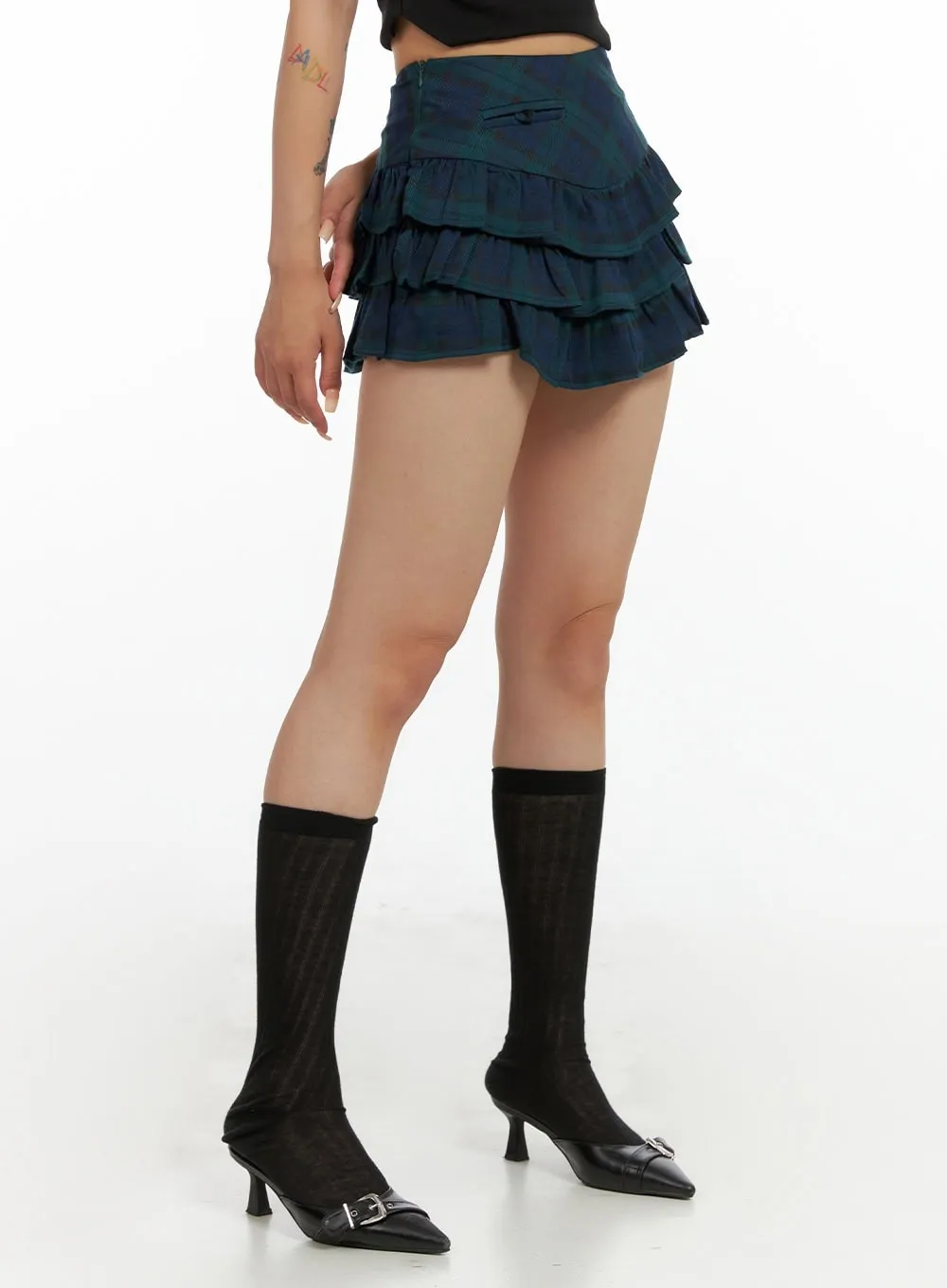 Layered Frill Mini Skirt CL415