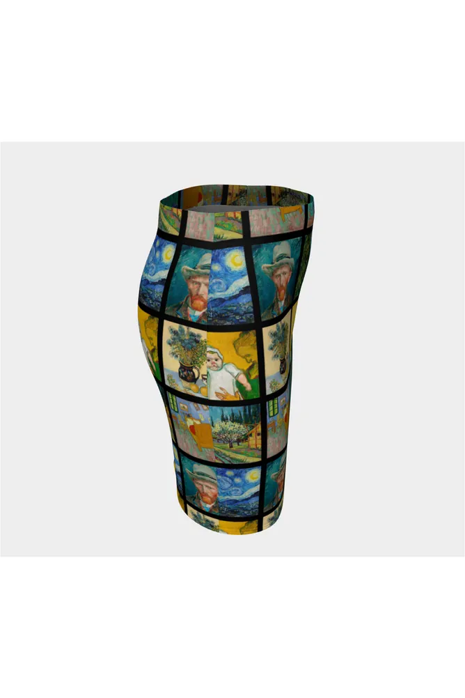 Let's Gogh Fitted Skirt