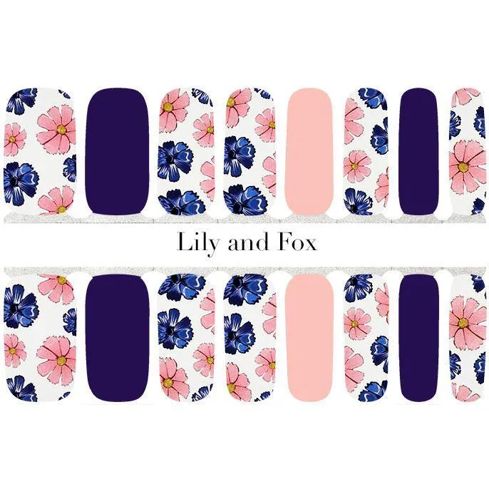 Lily and Fox - Nail Wrap - Hibiscus Punch