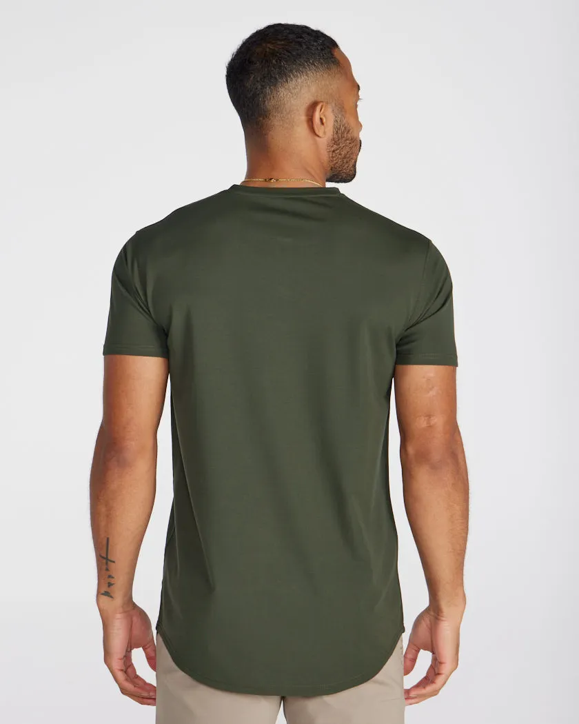 Limitless Short Sleeve Henley Drop-Cut