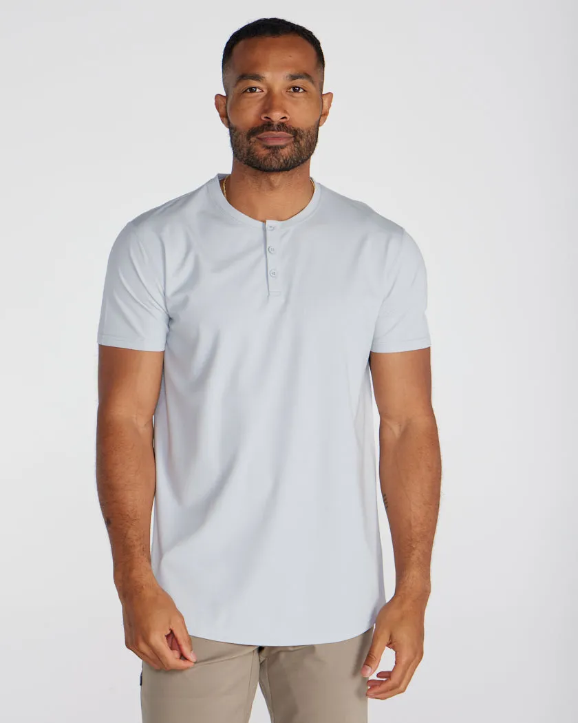 Limitless Short Sleeve Henley Drop-Cut