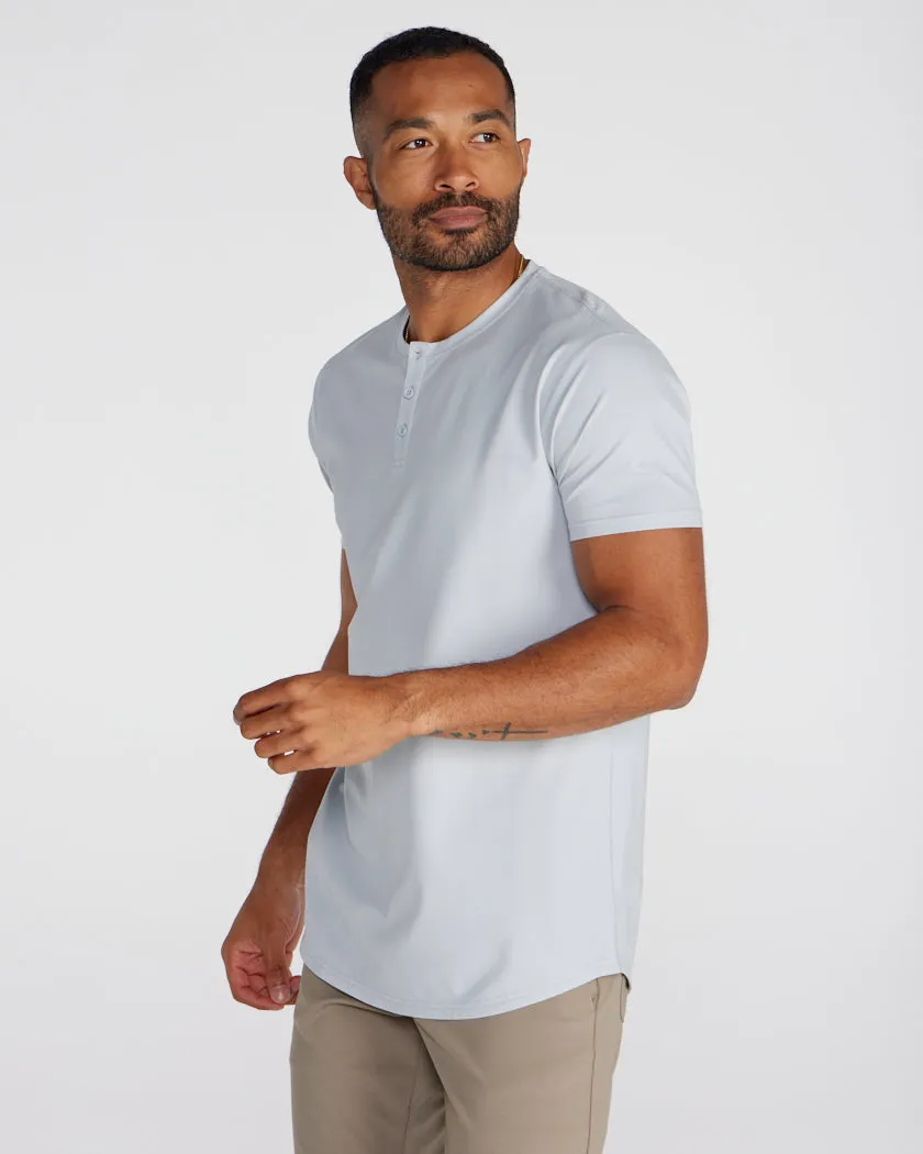 Limitless Short Sleeve Henley Drop-Cut