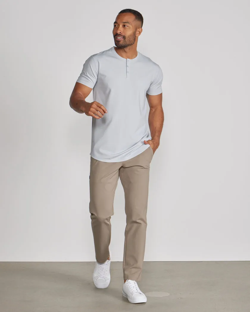 Limitless Short Sleeve Henley Drop-Cut