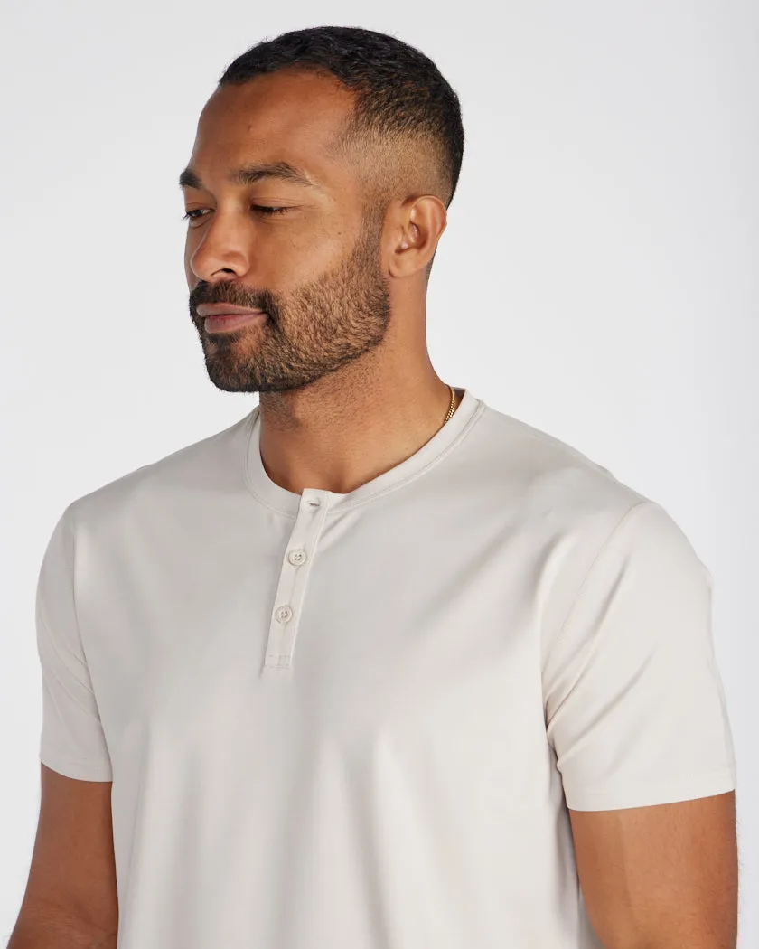 Limitless Short Sleeve Henley Drop-Cut