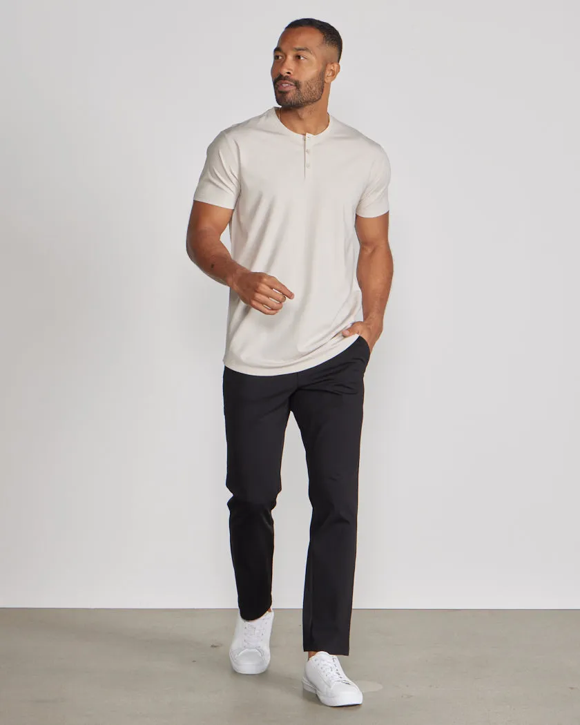 Limitless Short Sleeve Henley Drop-Cut