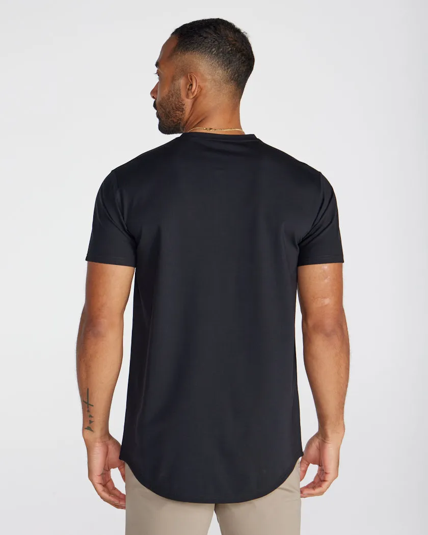 Limitless Short Sleeve Henley Drop-Cut