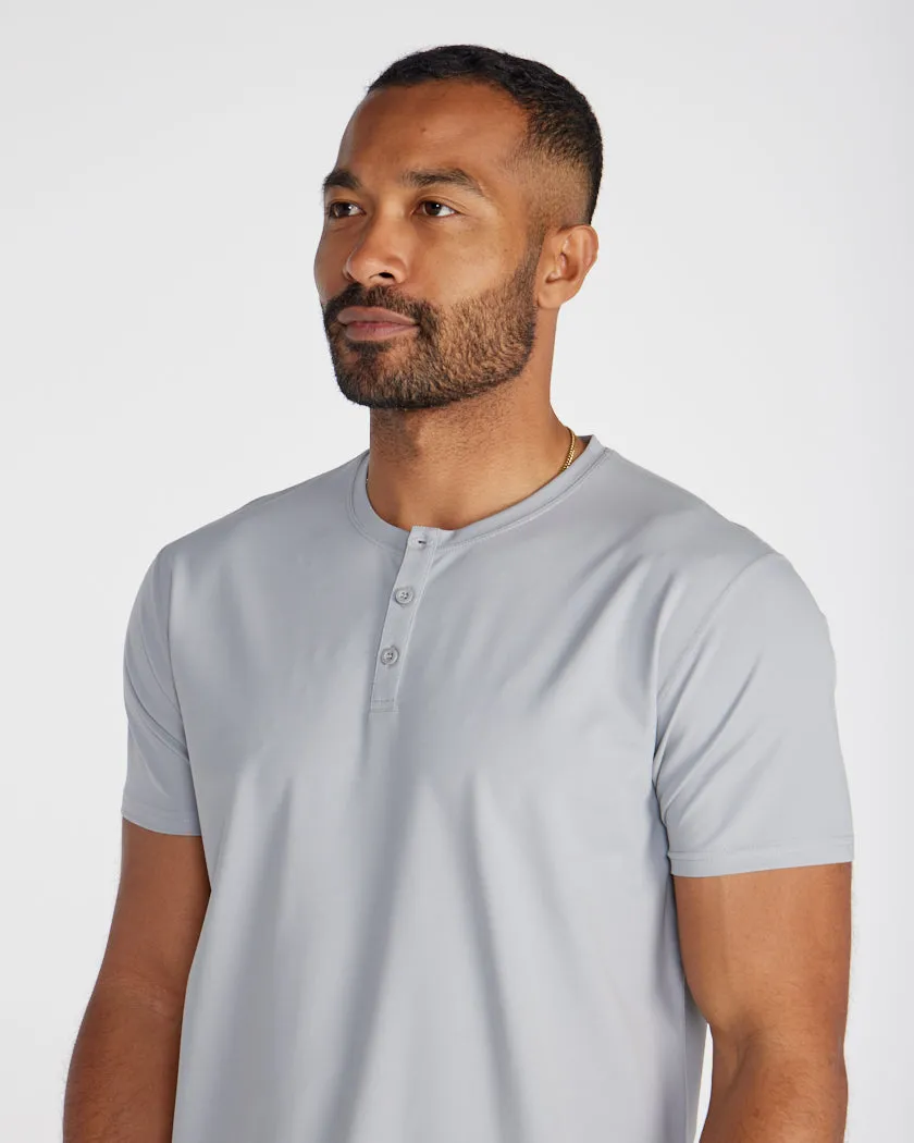 Limitless Short Sleeve Henley Drop-Cut